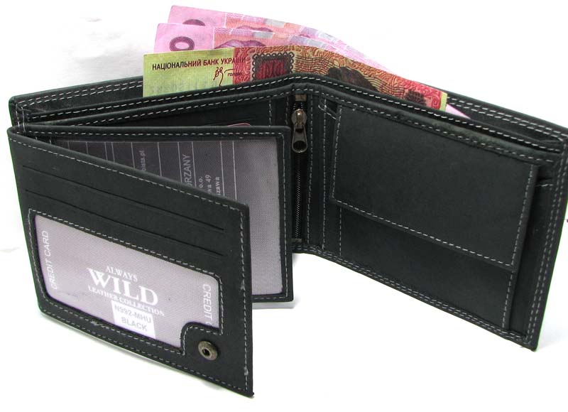 Гаманець чоловічий Always Wild N992-MHU Black Гаманець чоловічий Always Wild N992-MHU Black